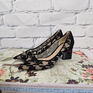 Nicholas Kirkwood Briona Houndstooth Mesh Pumps